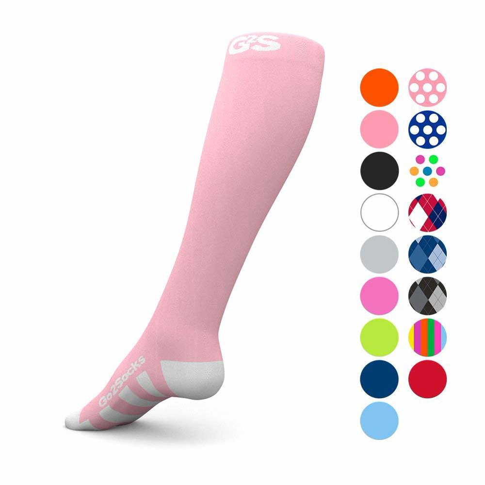 GO2 Compression Socks for Men Women Nurses Runners 2030 mmHG (high