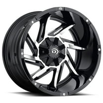 20x12 Vision 422 Prowler Gloss Black Machined Face Wheel 8x170 (-51mm)