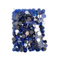 thumbnail image 3 of CHUANK Perles John 400 Pcs 12mm (SS50) / Strass Ronds en Acrylique Bleu Royal à Dos Plat, 3 of 4