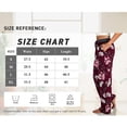 thumbnail image 4 of LETDIOSTO Women's Comfy Casual Pants Floral Print Stretch Wide Leg Palazzo Lounge Pants S-XL, 4 of 4