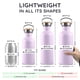 thumbnail image 5 of Botella de Agua de Acero Inoxidable Bambaw, 750 ml, Botella Deportiva Morada, Botella No Aislada, Botella de Acero Inoxidable, Termo Libre de BPA – Lila Claro, 5 of 8