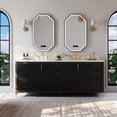 thumbnail image 7 of Turlington 84 in. Bath Vanity in Black Oak with White Quartz Top and Undermount, 7 of 7