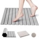 thumbnail image 1 of Tapete de baño Alfombrilla Antideslizante Alfombra de Baño de Microfibra Tapete para Piso Lavable a Máquina Ultra Absorbente de Agua y Suave (Gris Claro), 1 of 7
