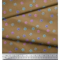 thumbnail image 2 of Soimoi Cotton Voile Fabric Plumeria Floral Decor Fabric Printed Yard 56 Inch Wide, 2 of 3