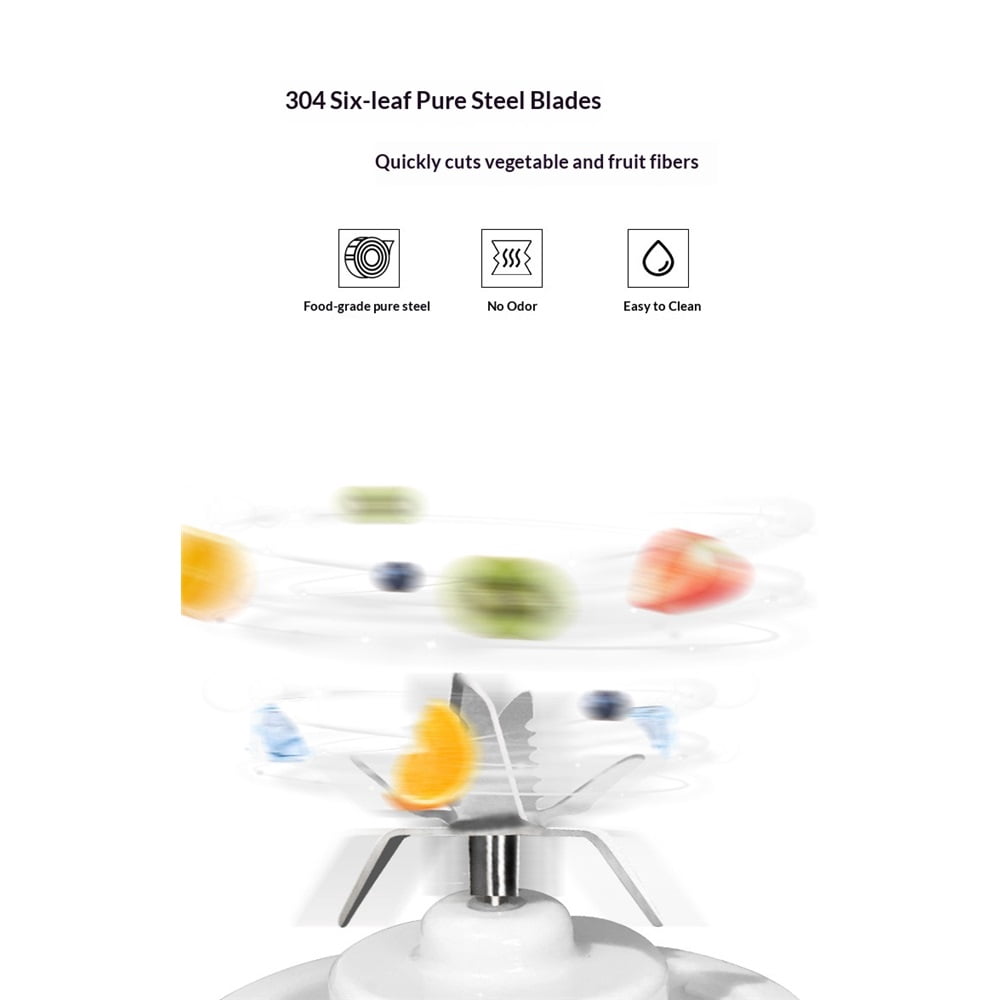 Portable Blender,USB Rechargeable Personal Mixer for Smoothie and Shakes, Mini Blender with Six Blades for Baby Food,Travel,Gym(pink,Only juicers are available)