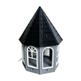 thumbnail image 2 of Bird Feeder,Gazebo-Shaped Hanging Wild Bird Feeders,Large Tray Weather Resistant Feeding Station for Outdoor Garden,Courtyard Wild Bird Feeding,Black, 2 of 7