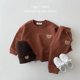 thumbnail image 3 of Fashion Infant Toddler Baby Boy Girl Clothes Set 2023 Bear Print Top Sweater Pants Kids Sports Wear 0-5 Years 2PCS Suits, 3 of 5