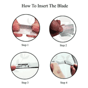 Cut Throat Shavette Straight Edge Razor Blade Holder Barber Salon + 10 Shaving Blades