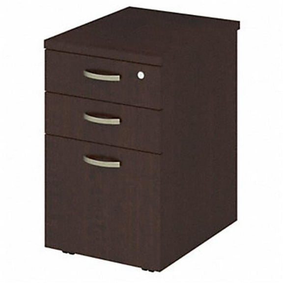 Easy Office 3 Drawer Mobile File Cabinet, Mocha Cherry