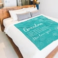thumbnail image 5 of Grandma Birthday Gifts, Flannel Blanket Gifts for Grandma, Grandma Gifts Ideas, Grandma Gifts for Mothers Day Christmas, Super Soft Throw Blanket for Grandma 50" x 60", Teal, 5 of 6