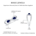 thumbnail image 5 of Rosec Jewels Lab Created Ring with Real Sapphire - Infinity Engagement Ring (Authentically Certified), 10K White Gold, US 3.00, 5 of 8