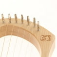 thumbnail image 4 of 7-Strings Harp Lyre with Carrying Bag, Tuning Wrench and Cleaning Cloth, Mini Stringed Instrument Gloria Arpa de madera de 7 cuerdas, 4 of 8