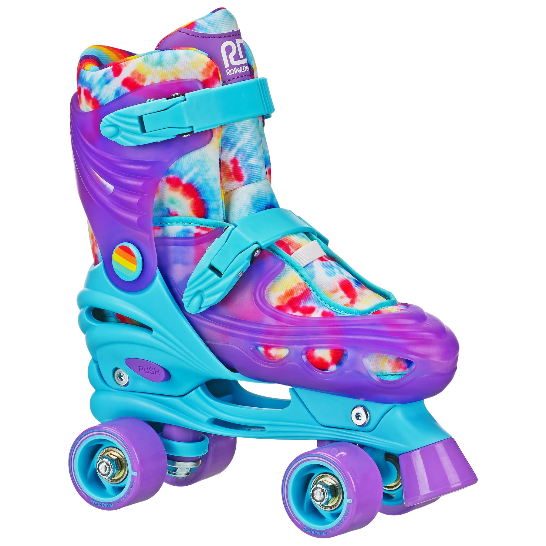 Girls Adjustable High Top Quad Skates by Roller Derby Medium Size 3-6 for sale online 