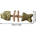 thumbnail image 6 of NATURAL FISHBONE CATNIP AND SILVERVINE CHEW TOY 100 Percent Natural Plant Ingredients Fishbone Texture Freshens Breath, 6 of 6