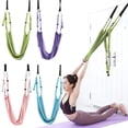 thumbnail image 4 of Polyester Air Yoga Rope Strap - Flexibility Stretch Band for Pilates, Dance, Physical Therapy, Back Pain Relief, Full Body Stretching, Home Gym Fitness Exercise, 4 of 8