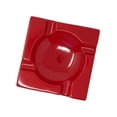 thumbnail image 4 of Prestige Import Group - Large Ceramic Contemporary Ashtray - High Gloss Red, 4 of 5