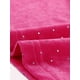 thumbnail image 5 of INSPIRAR CHIC Blusa de Cuello Volante para Mujer con Mangas Largas de Puff Top de Terciopelo con Puntos Metálicos S Rosa Fucsia, 5 of 6