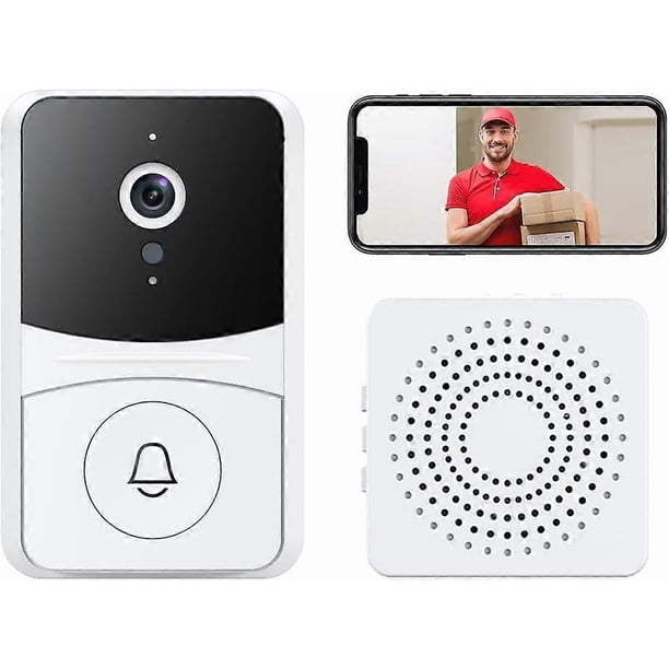 Wireless doorbell Camera,Smart doorbell Surveillance,2-Way Audio,Night Vision Home Doorbell Camera for Homes, Apartments, Offices, 2.4Ghz WiFi Only.