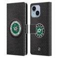 thumbnail image 1 of Head Case Designs Officially Licensed NHL Dallas Stars Puck Texture Leather Book Wallet Case Cover Compatible with Apple iPhone 14 Plus, 1 of 6