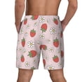 thumbnail image 4 of Haiem Strawberry Floral Mens Swim Trunks with Compression Liner 2 in 1 Swimming Shorts Stretch Swimwear Quick Dry,Board Shorts-3X-Large, 4 of 9