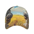 thumbnail image 3 of Wukai Funny Countryside Donkey Baseball Cap: Comfortable, Stylish, and Adjustable Hat for Sports, Daily Wear, and Outdoor Activities-One Size, 3 of 7