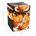 thumbnail image 5 of Maple Ieaf Pumpkin Foldable Car Trash Bin with Lid, Leak-Proof, Hanging Storage Bag - Car Garbage Can and Trash Can, 5 of 6