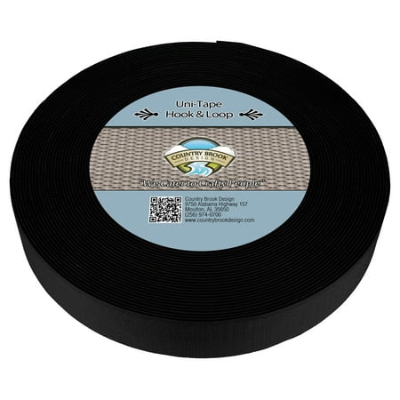

Country Brook Design® 2 inch Black Uni-Tape Hook and Loop 25 Yards