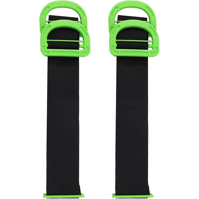 Paquete de 2 correas de transporte retráctiles para una o dos personas con asas, duraderas, adecuadas para manipular objetos pesados como cajas, muebles, sacos de arena y colchones
