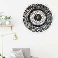 thumbnail image 1 of Reloj de pared musulmán creativo caligrafía islámica Relojes de pared acrílicos para sala de dormitorio cocina hogar Eid Ramadán Decoración Negro Macarena Reloj de pared, 1 of 8