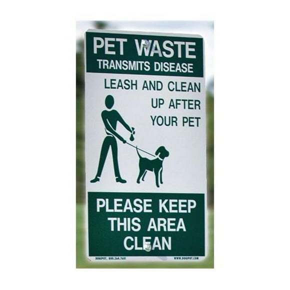 Dogipot en Aluminium pour Animaux de Compagnie & Laisse Signe&44; Vert