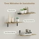 thumbnail image 3 of Repisas Flotantes de Pared, 6 Piezas Estante Flotante, Estantes de Almacenamiento y Decoración de Habitación con Soportan hasta 10 kg (40cmx15cm), 3 of 8