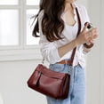 thumbnail image 3 of LNMQLPDBS Single Shoulder Crossbody Bag Tote Bag for Women Foldable Tote Bag with Zipper Large Top Handle Handbag for Travel, Work, 3 of 9