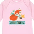 thumbnail image 4 of Inktastic 1st Birthday Woodland Fox 1 Year Old Boys or Girls Long Sleeve Baby Bodysuit, 4 of 5