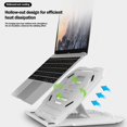 thumbnail image 4 of Laptop Stand for Desk  Adjustable Laptop Stand Holder Portable Laptop Riser with Multi-Angle Height Adjustable Computer Stand, 4 of 8