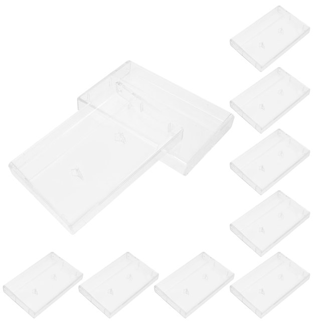 WHAMVOX 10Ud Caja Para Cintas De Casete Beige Resistente A Impactos Y Transporte