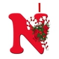 thumbnail image 1 of Adorno navideño con letras, decoración navideña, colgante con abalorios para bricolaje, decoración para de Navidad, corona de celebración, N, 1 of 8
