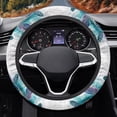 thumbnail image 2 of Uorisanigo Turtle Print Car Steering Wheel Protector Blue Car Wheel Cover with Elastic Edge Breathable Fluffy Steering Wheel Cover for Winter Flannel Car Accessories Soft Car Decor Gift for Friends, 2 of 8