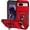 Red, variant on HCTian Military Grade Case for Google Pixel 8A, Rugged Phone Case with Kickstand, Slide Camera Cover Protection, Shockproof Case for Google Pixel 8A Phone Case