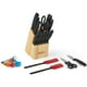 thumbnail image 3 of Set de utensilios y cuchillería de acero inoxidable Farberware Classic de 23 piezas, color negro, 3 of 3