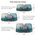 thumbnail image 5 of WOBOGO Seabed Castle Car Windshield Sunshades Autopilot Lightweight Accordion Sun Visor 53×23.5in, 5 of 8