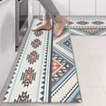 thumbnail image 2 of Kitchen Rugs Sets Of 2,Multicolor Floral and Geometric Boho Pattern Anti Fatigue Kitchen Mat Rugs Non Slip Washable,Decorative Kitchen Floor Mats for Kitchen,Sink,Laundry,17"X47", 2 of 5