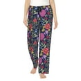 thumbnail image 1 of Balery Floral Pantalones de pijama para mujer, pijamas ultraligeros, pantalones de estar por casa-Large, 1 of 6