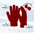 thumbnail image 2 of Cooraby 3 Pairs Kid's Winter Gloves Thick Warm Knitted Gloves Children Cold Weather Gloves, 2 of 7