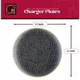 thumbnail image 6 of Round Charger Plates [13 Inch - 8 Pack] Disposable Plastic Dinner Plate Chargers , Black Transparent/Gold Rimmed Wedding Charger Plates, Elegant Chargers for Parties Holiday and Events - Posh Setting, 6 of 6
