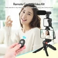 thumbnail image 6 of Andoer Phone Vlog Video Kit with Table Tripod Phone Holder with Cold Shoe Microphone LED Video Light Remote Shutter, 6 of 7