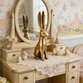 thumbnail image 3 of WKSCLPAI Easter Bunny Tabletop Decor, Modern Minimalist Gold Resin Rabbit Ornaments for Easter & Spring Centerpieces, Decorative Bunny Sculpture Collectibles Gift for Home Indoor Decor, 3 of 6