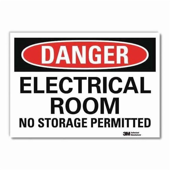 Lyle Danger Sign,Slf-Adhesv Mount,14inWx10inH, U3-1410-RD_14X10 U3-1410-RD_14X10