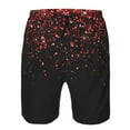 thumbnail image 4 of Disketp Men'S Swim Trunks Hawaiian Breathable Surf Beach Swimsuits Mesh Lining Beach Shorts With Pockets-Red Glitter1, 4 of 9