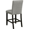 thumbnail image 4 of Home Square Solid Back Counter Height Stool in Gray and Antique Noir - Set of 2, 4 of 5
