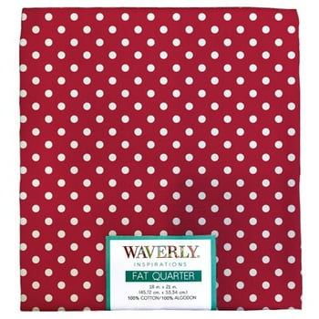 Waverly Inspirations Cotton 18" x 21"  Quarter Medium Dot Print Fabric, 1 Each